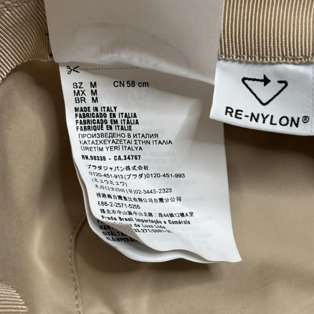 Prada Re-Nylon Logo Bucket Hat